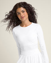 レーザー レース ロングスリーブ - ホワイト