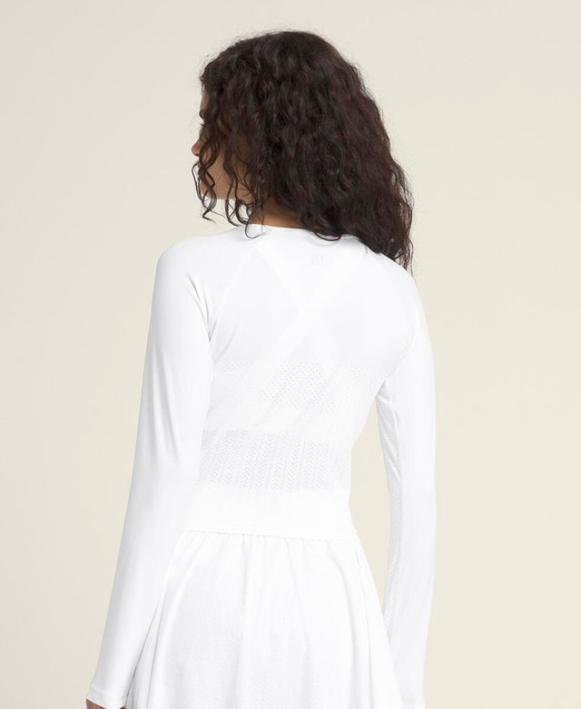 レーザー レース ロングスリーブ - ホワイト