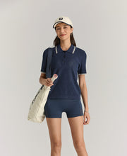 アディソン ニット ポロ  -  クラシックネイビー