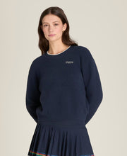 ニット プラッシュ クルー  -  クラシックネイビー