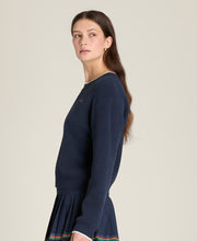 ニット プラッシュ クルー  -  クラシックネイビー