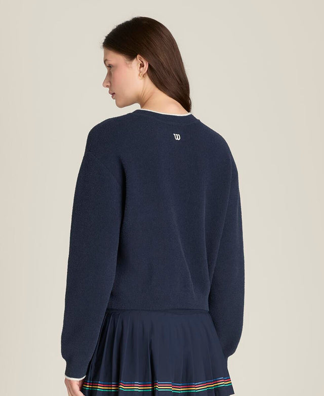 ニット プラッシュ クルー  -  クラシックネイビー