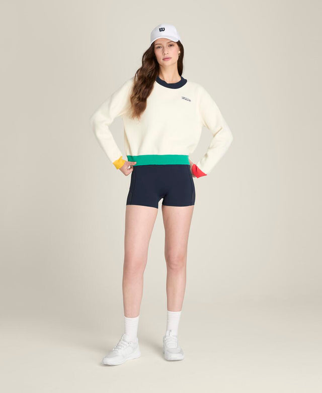 ニット プラッシュ クルー  -  サンド