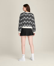 ニット プラッシュ クルー - ラケット ジャカード