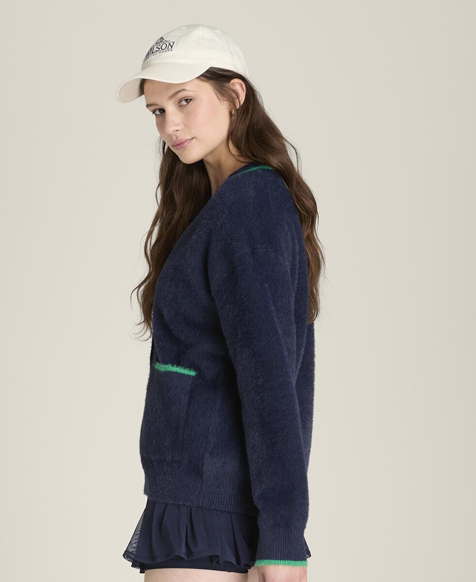 アイラッシュ カーディガン  -  クラシックネイビー