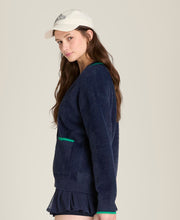 アイラッシュ カーディガン  -  クラシックネイビー