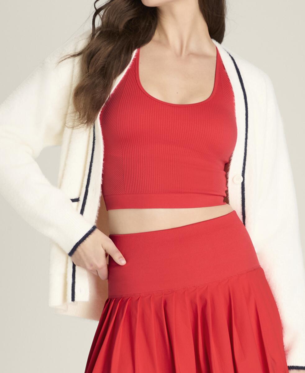 アイラッシュ カーディガン  -  サンド