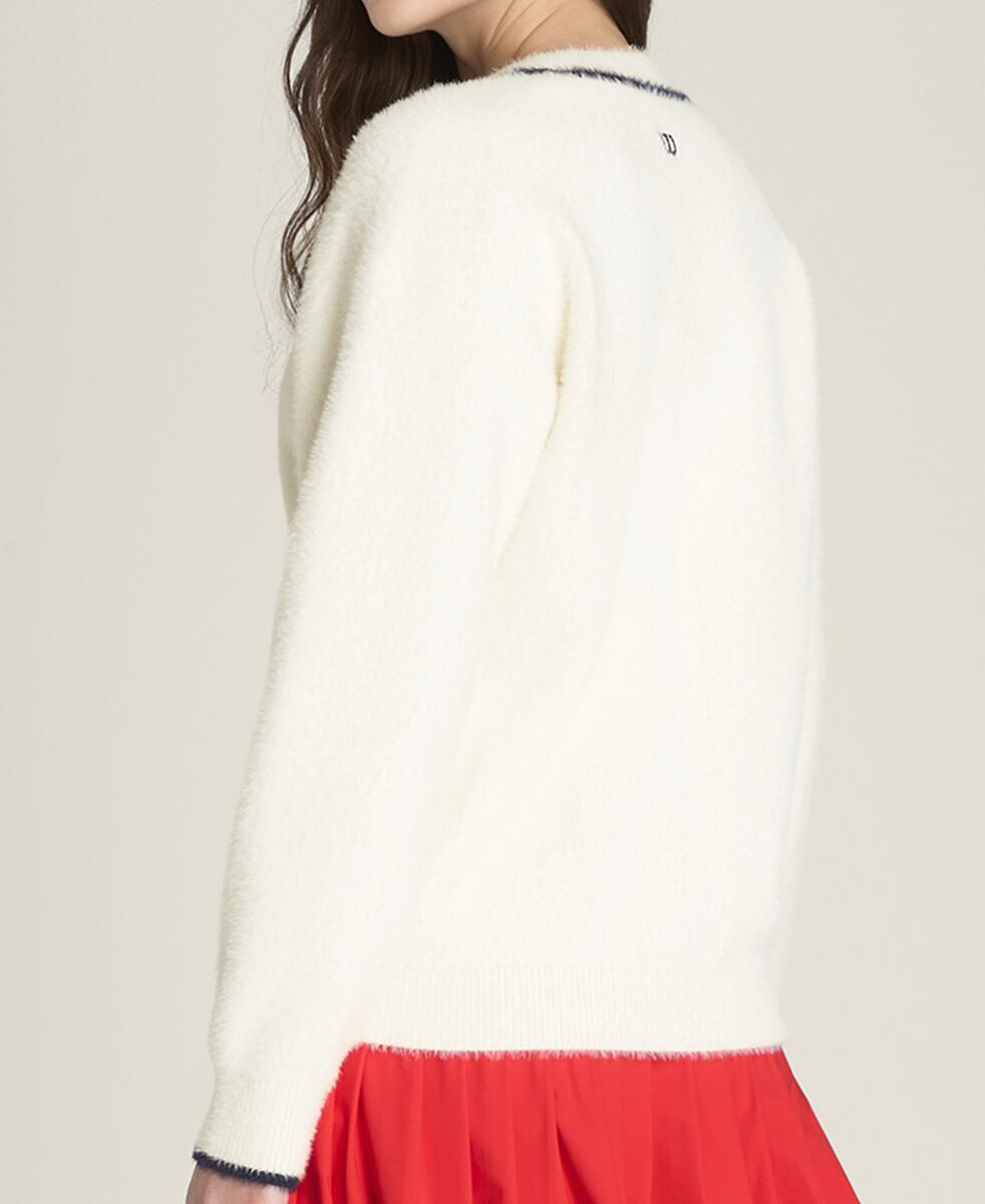 アイラッシュ カーディガン  -  サンド