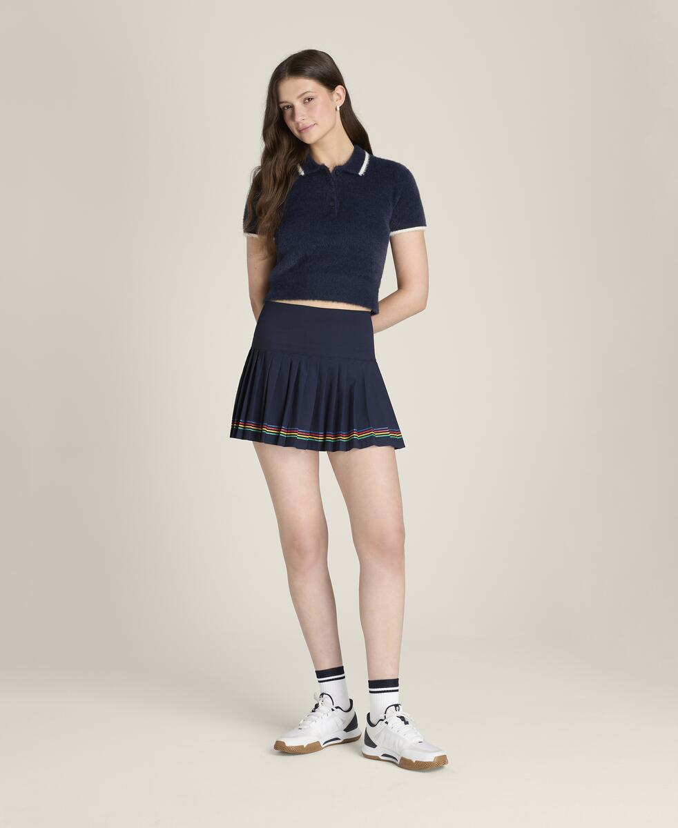 アイラッシュ ニット ポロ  -  クラシックネイビー