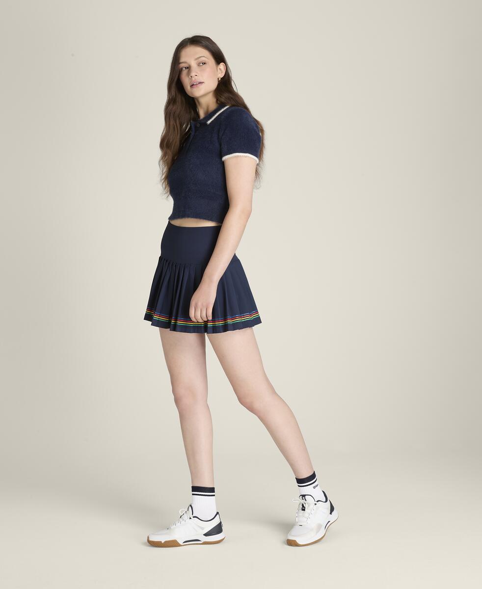 アイラッシュ ニット ポロ  -  クラシックネイビー