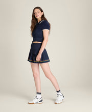 アイラッシュ ニット ポロ  -  クラシックネイビー