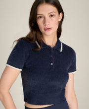 アイラッシュ ニット ポロ  -  クラシックネイビー