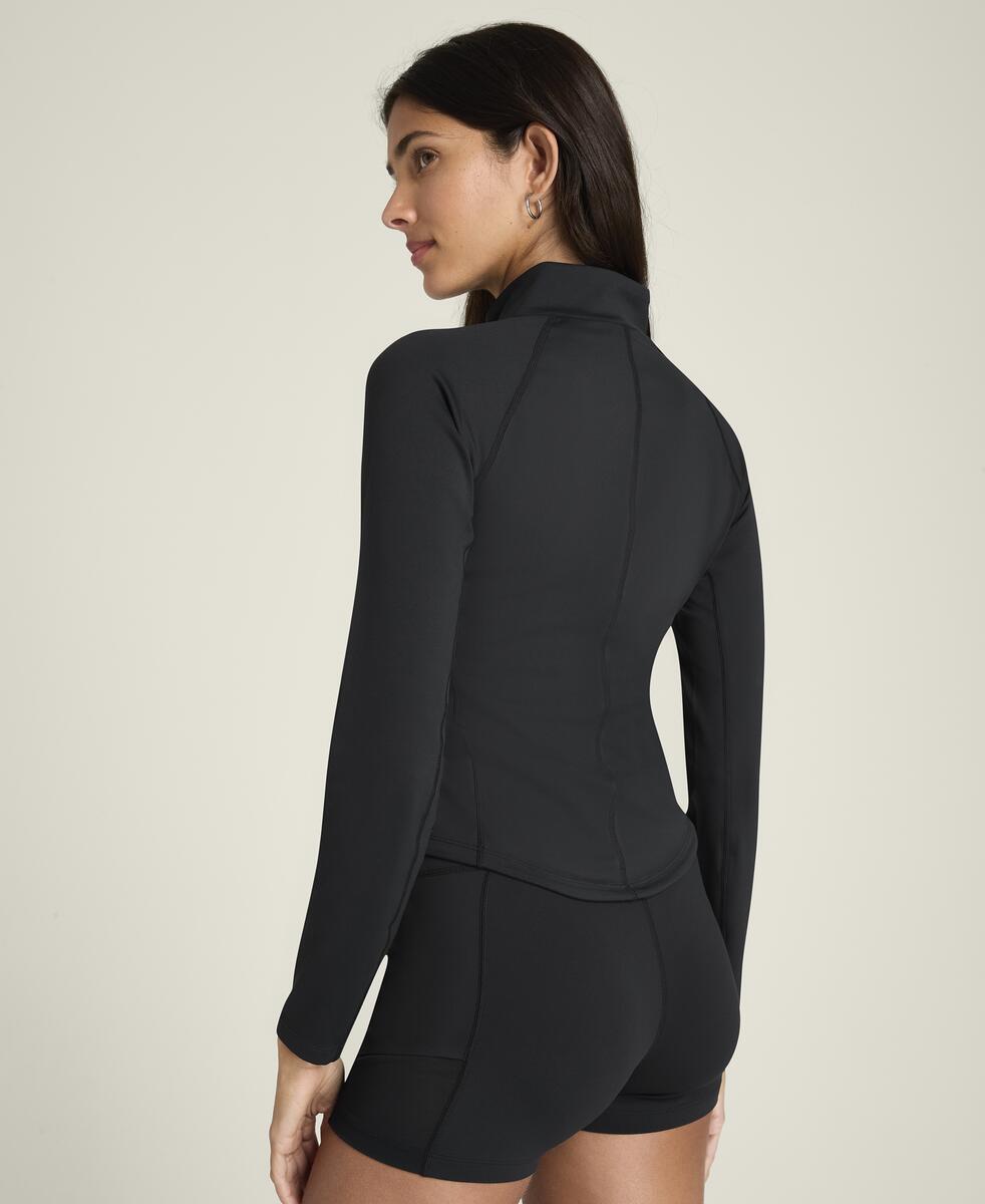 ベースライン ハーフジップ  -  ブラック