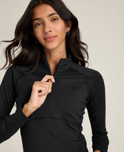 ベースライン ハーフジップ  -  ブラック