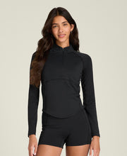 ベースライン ハーフジップ  -  ブラック