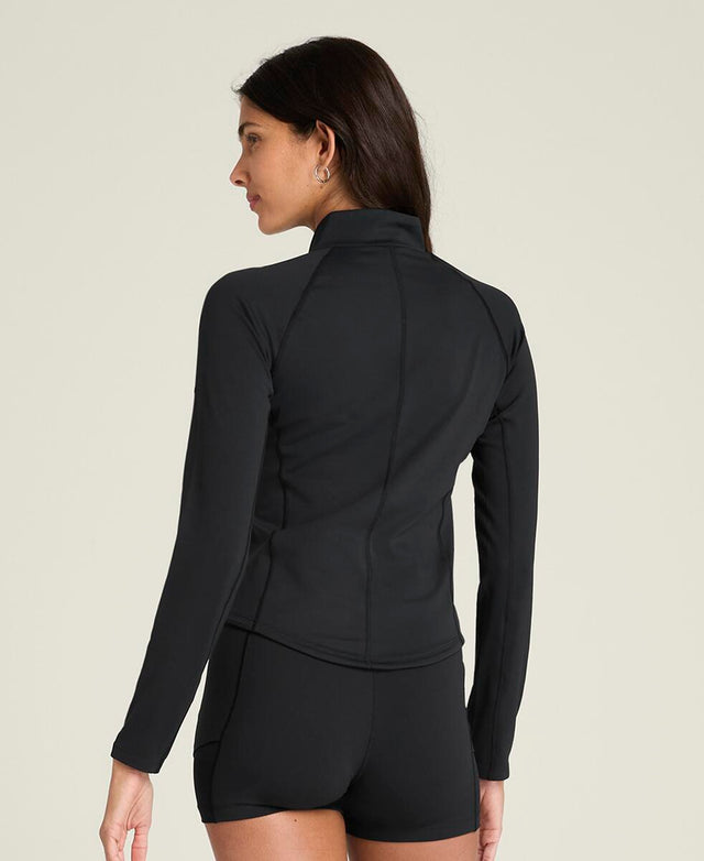 ベースライン ハーフジップ  -  ブラック