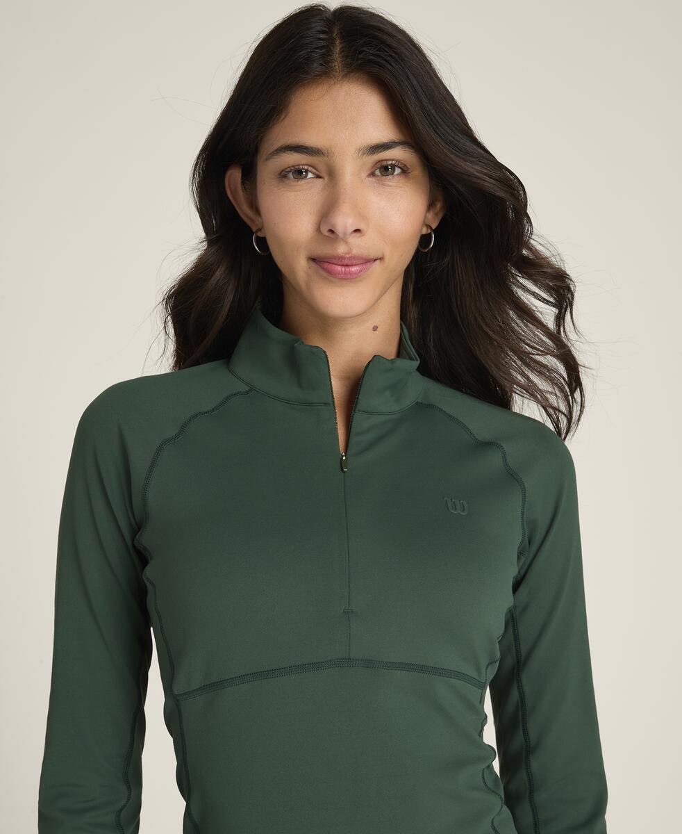 ベースライン ハーフジップ  -  シカモア