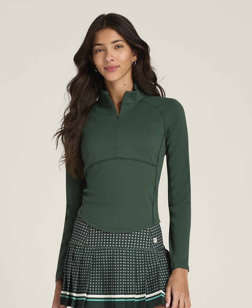 ベースライン ハーフジップ  -  シカモア