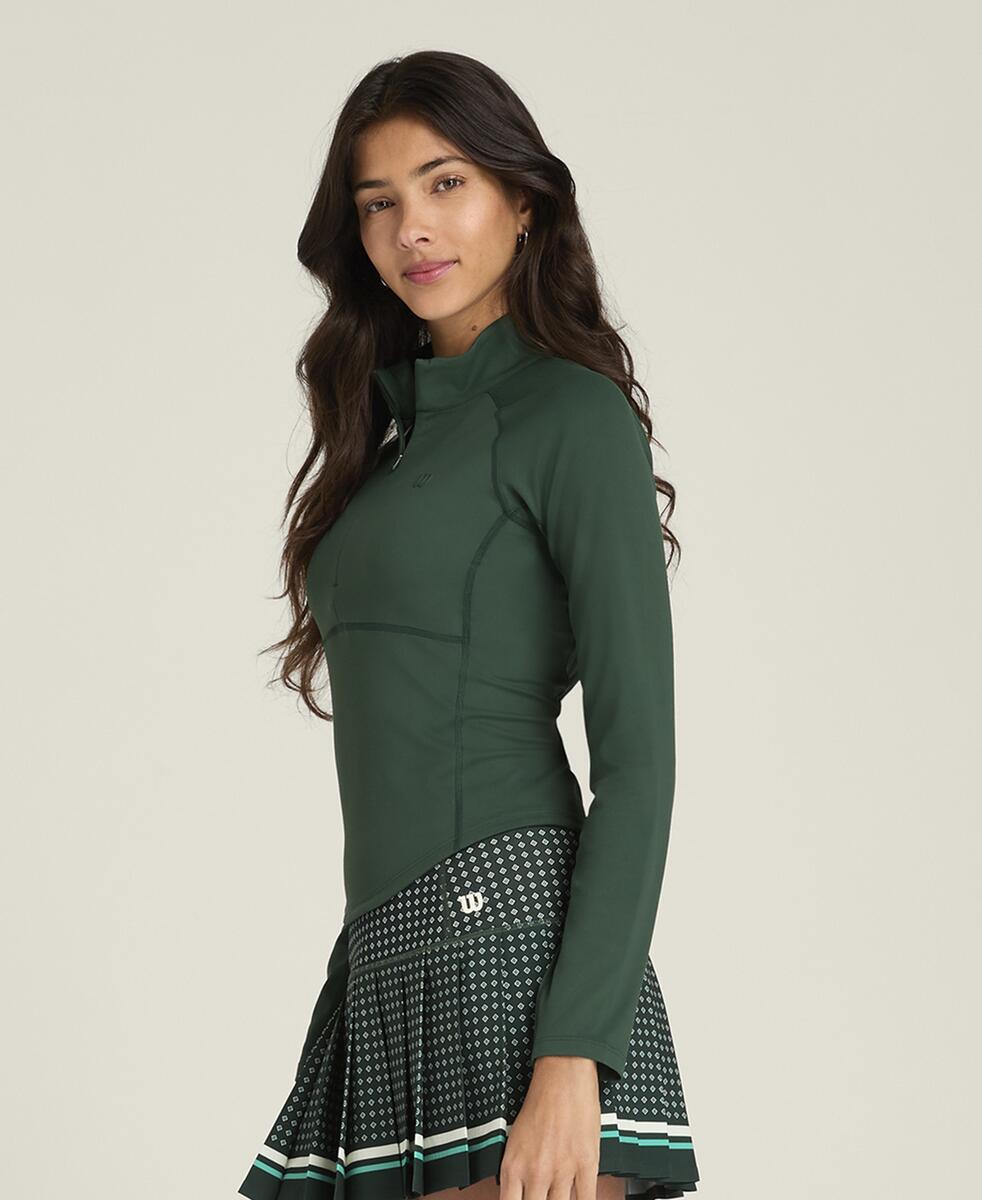 ベースライン ハーフジップ  -  シカモア