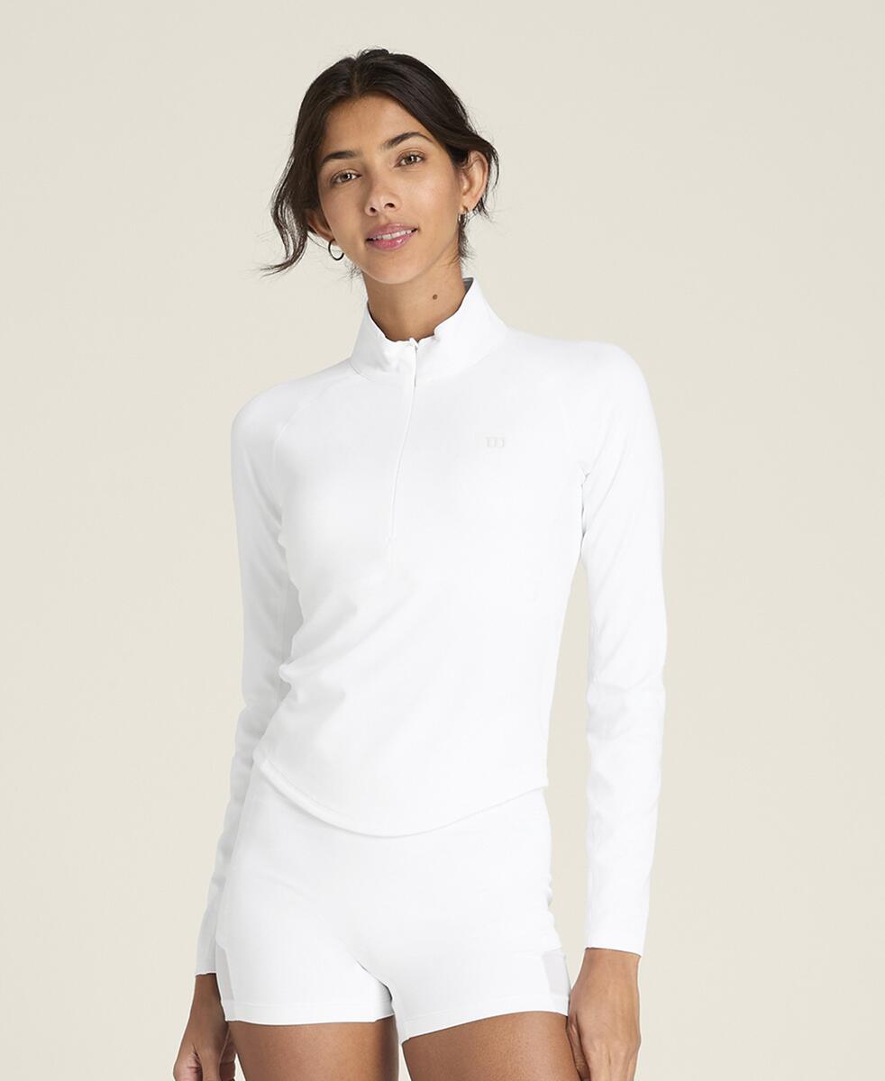 ベースライン ハーフジップ  -  ホワイト