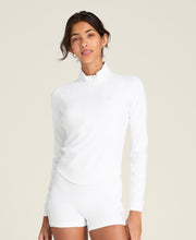 ベースライン ハーフジップ  -  ホワイト