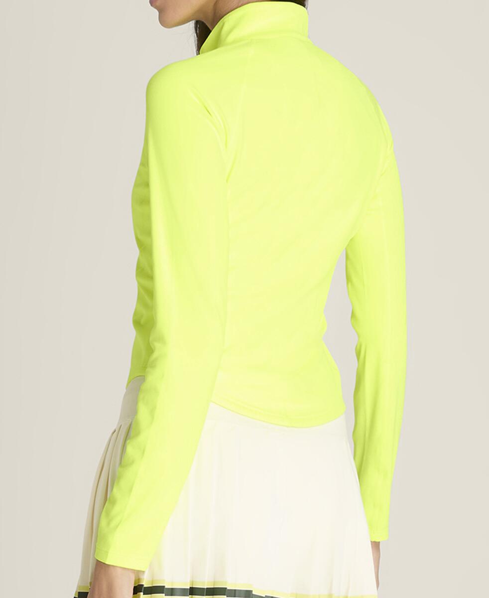 ベースライン ハーフジップ - テニスボールイエロー