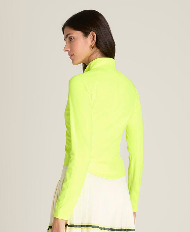 ベースライン ハーフジップ - テニスボールイエロー