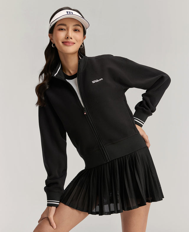 レディ フルジップ フリース - ブラック by Wilson Japan Sportswear