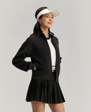 レディ フルジップ フリース - ブラック