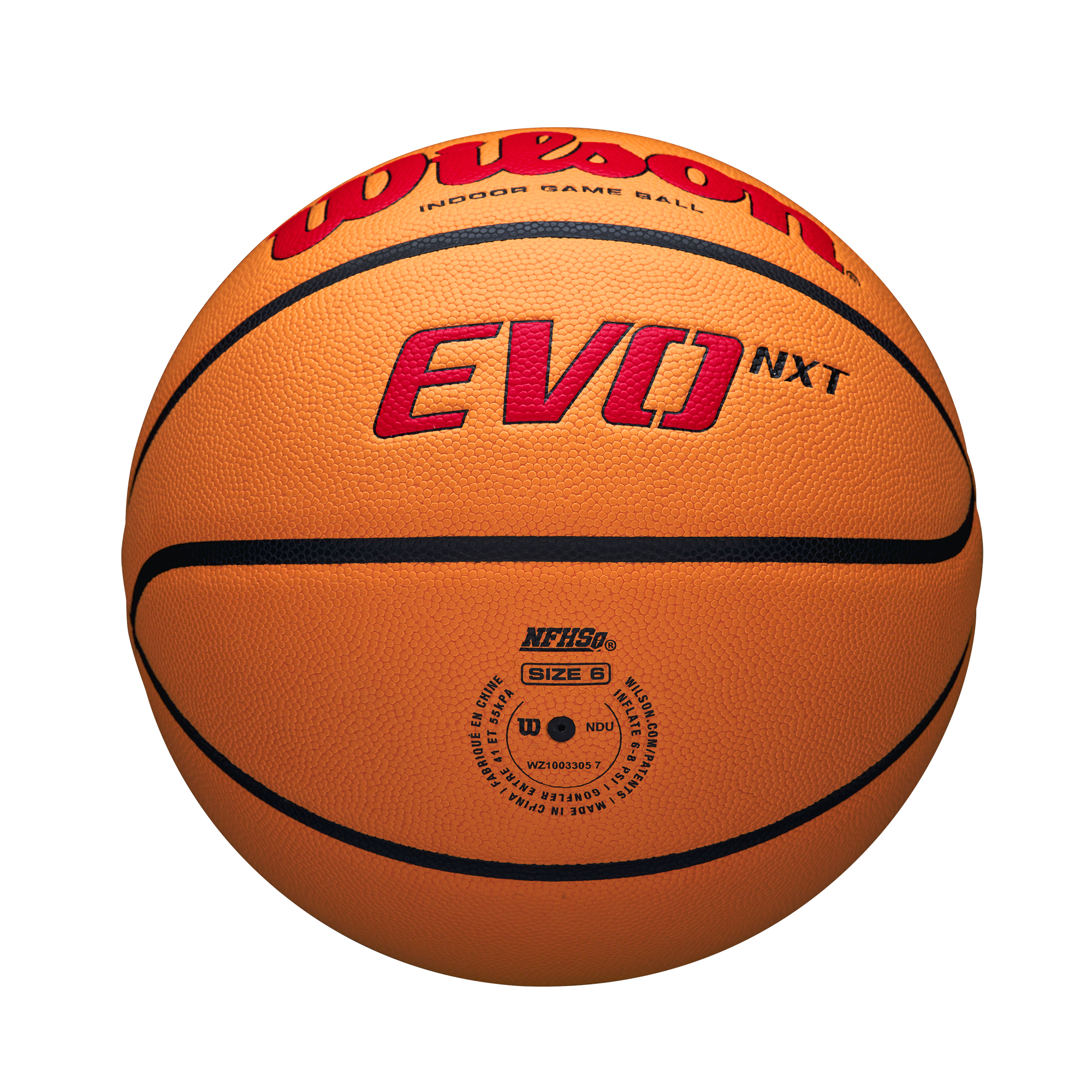 NCAA EVO NXT ゲームボール 6号/7号 人工皮革 by Wilson Japan Inflate