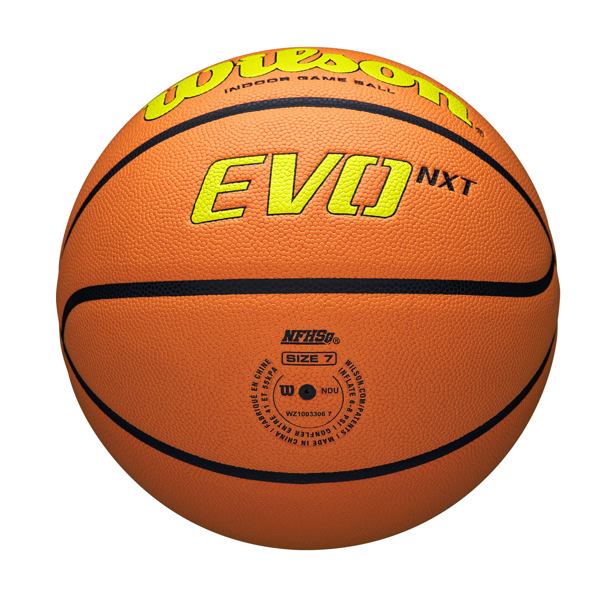 NCAA EVO NXT ゲームボール 6号/7号 人工皮革 by Wilson Japan Inflate