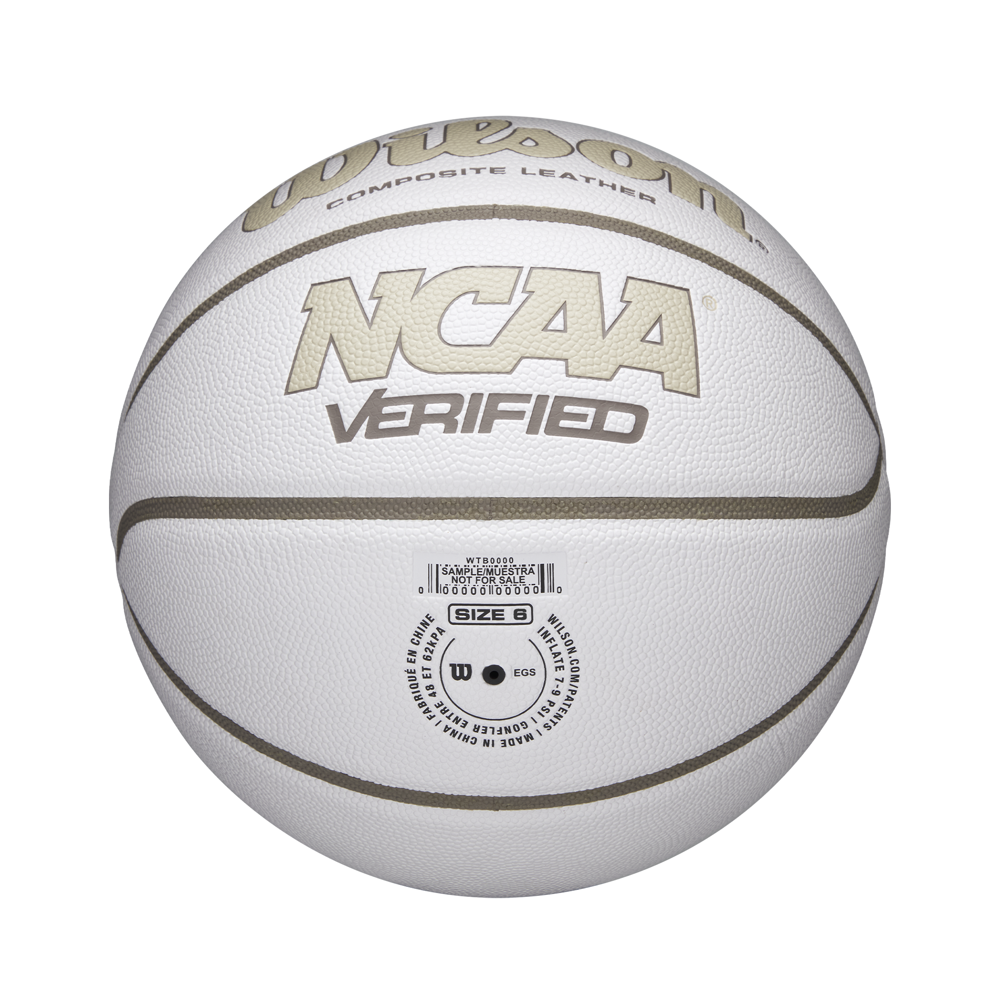 バスケボール NCAA VERIFIED バスケットボール - ホワイトタン by Wilson Japan