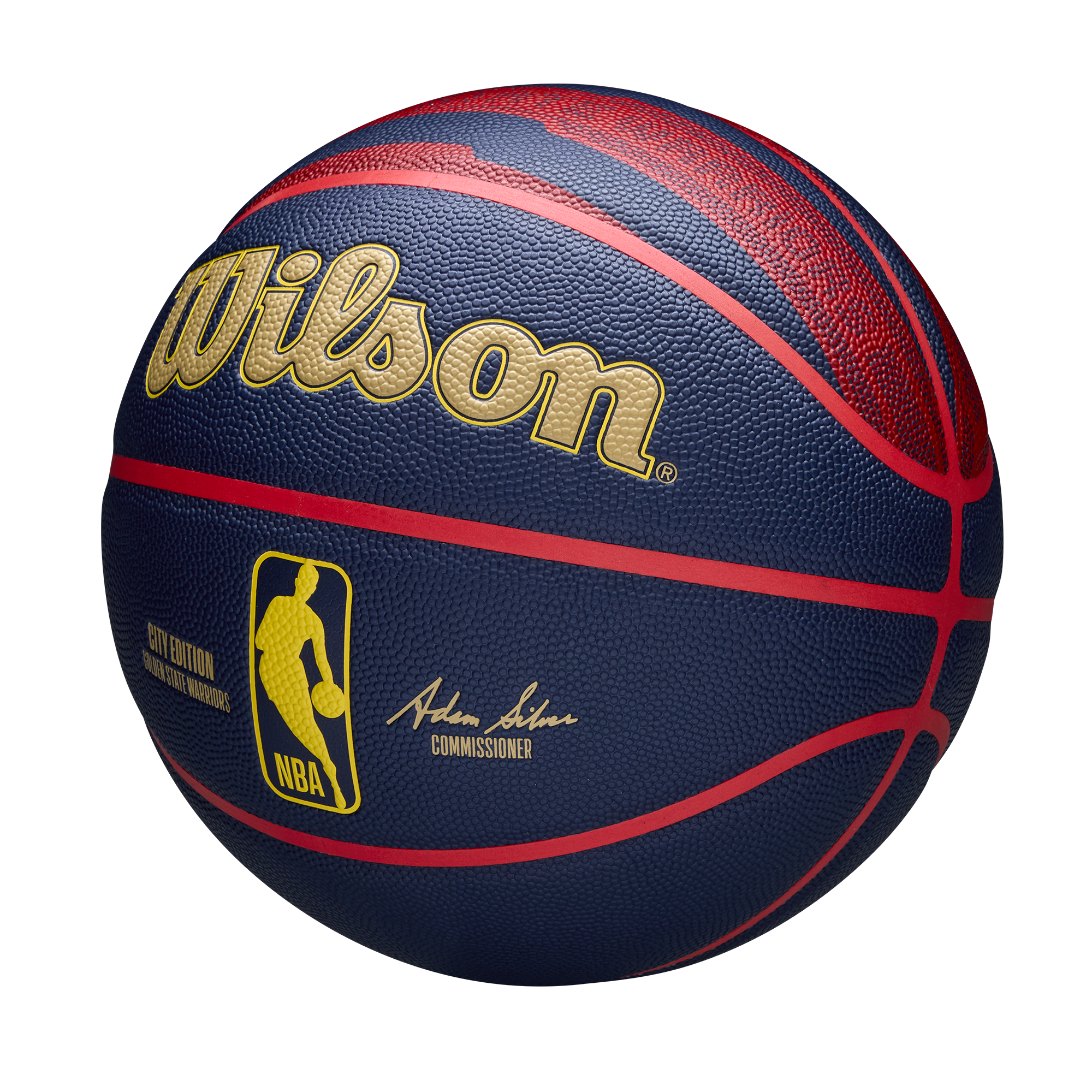 Wilson NBA 7号球 ウォリアーズ 室内使用 美品 カバー付 30%OFF】2024 NBA TEAM CITY EDITION COLLECTORシリーズ - GS
