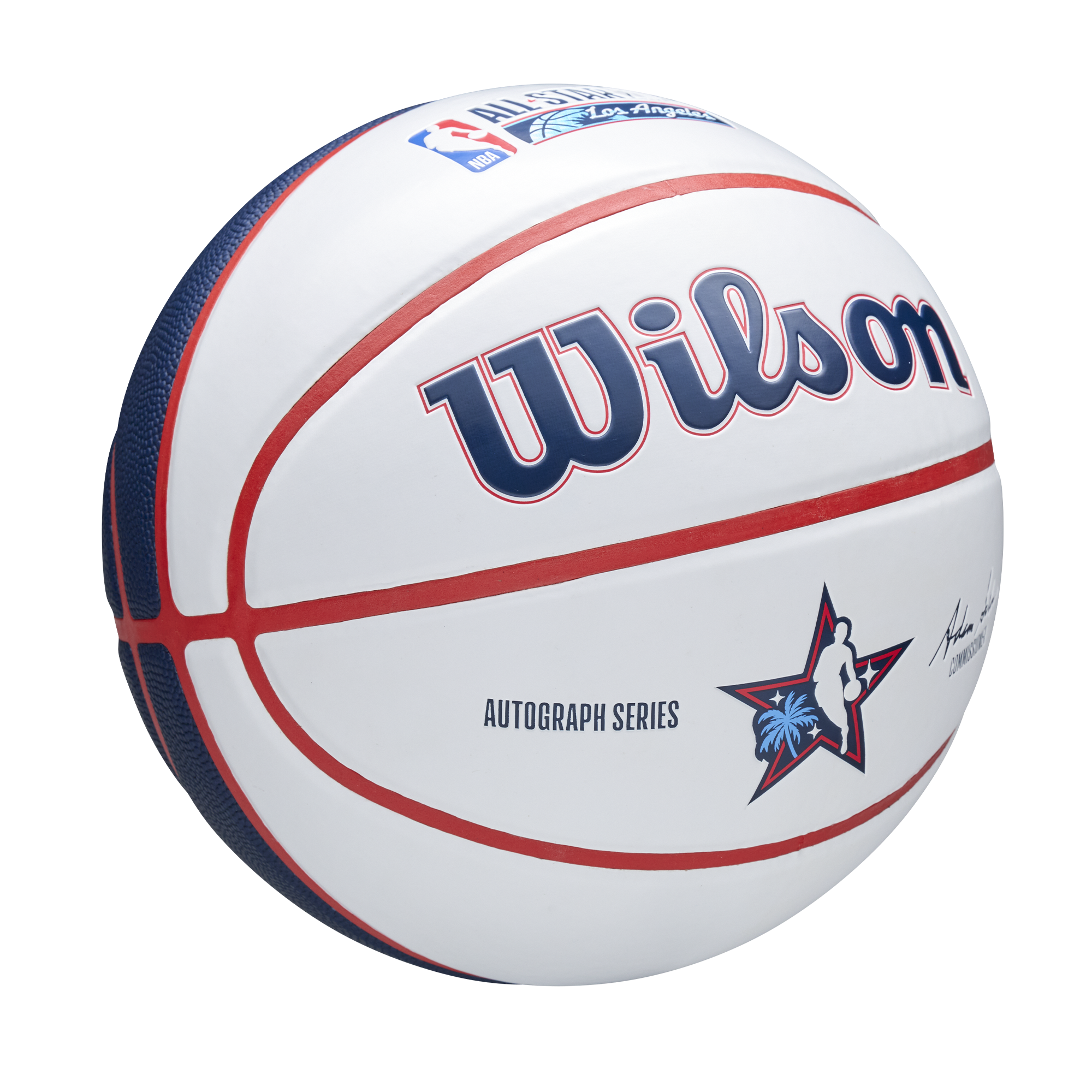 NBA ALL-STAR 2026 オートグラフボール バスケットボール  -  ホワイトタン