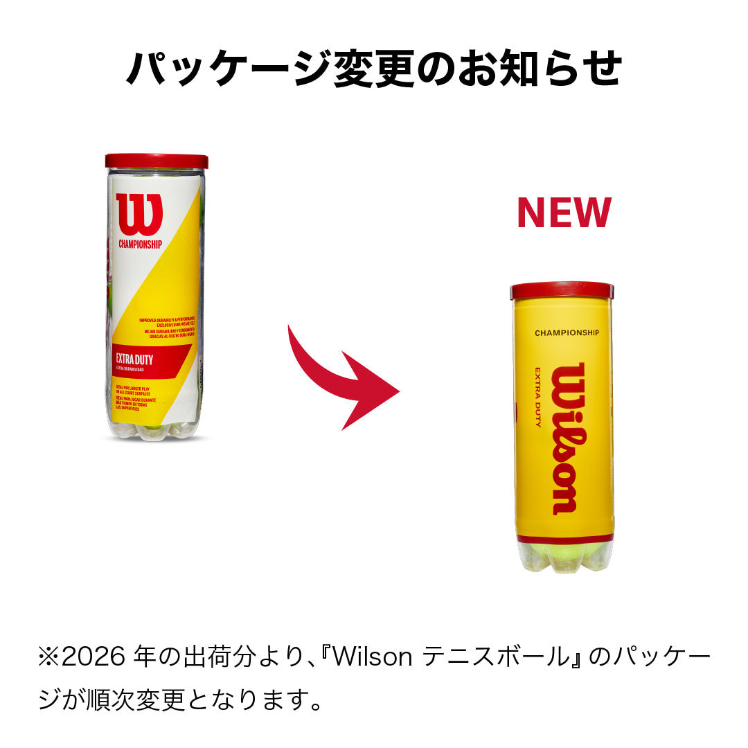 CHAMPIONSHIP EXTRA DUTY テニスボール by Wilson Japan Racquet