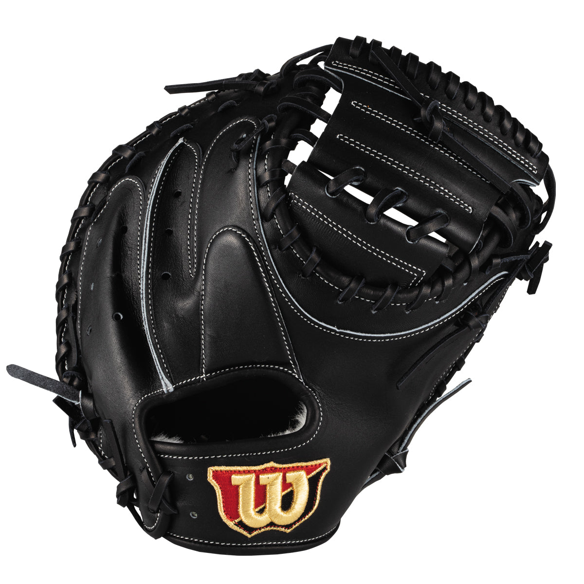 日本製ウィルソン　スタッフ　キャッチャーミット 黒　ブラック　硬式　HWS2LZ WBW101112_a.jpg?v=1668669714