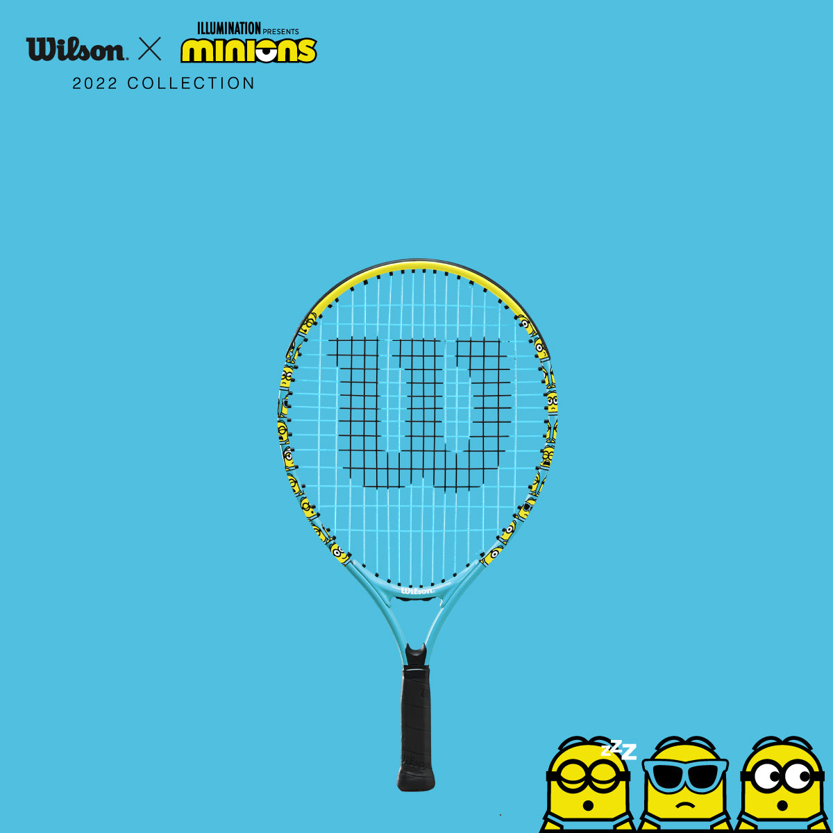 Wilson 103\" ミニオンズデザイン テニスラケット 2本セット Amazon | Wilson(ウィルソン) ミニオン テニスラケット
