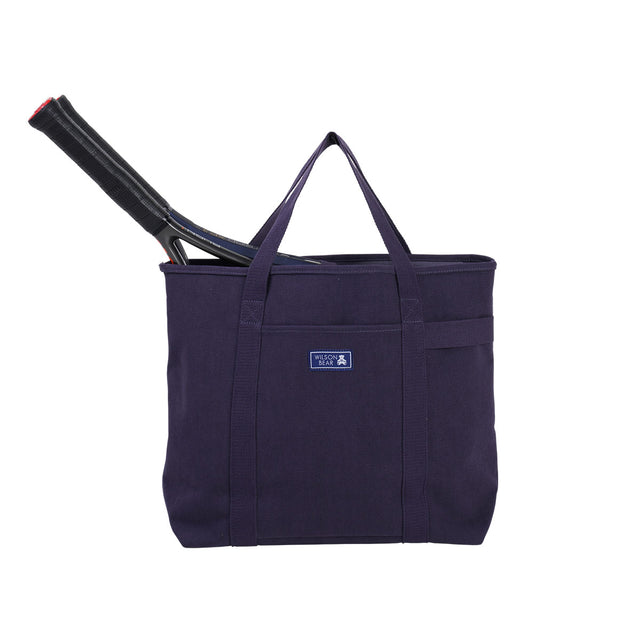 ONE BEAR CANVAS TOTE NAVY