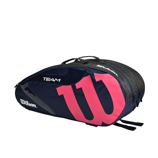 Wilson TEAM 117 ラケットバッグ ブラック/ピンク Wilson TEAM 117 ラケットバッグ ブラック/ピンク TEAMJ 1.0 6PK