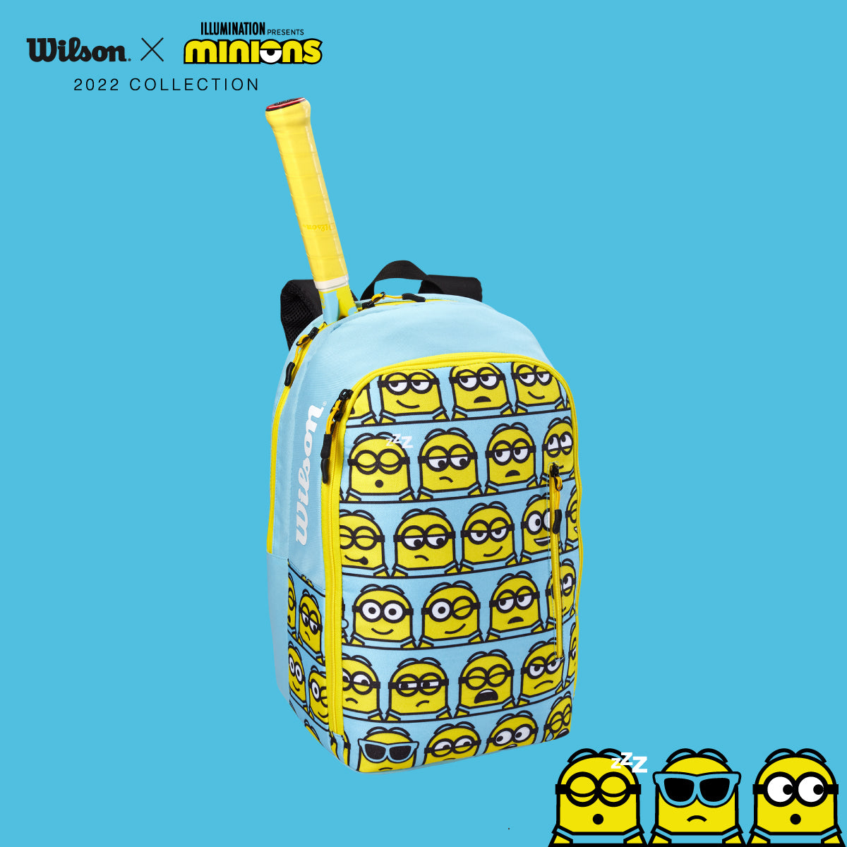 ウィルソン  ミニオンズ　テニス　ラケットバッグ　限定品　レア Wilson 『即日出荷』ウイルソン テニスバッグ・ケース MINIONS