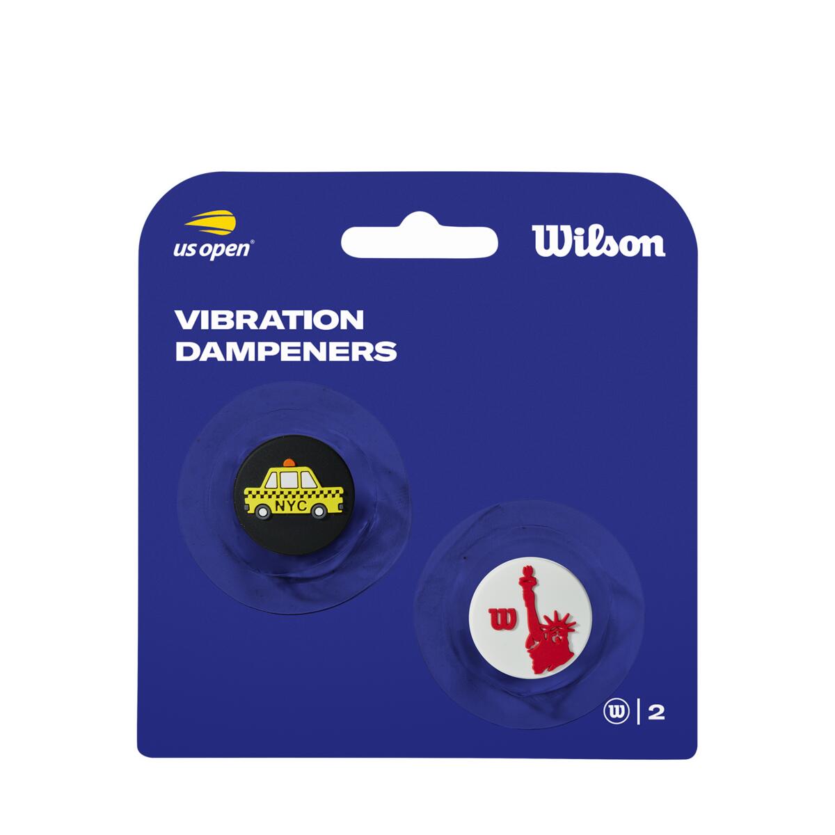 US OPEN DAMPENERS 2PK Yellow/Red