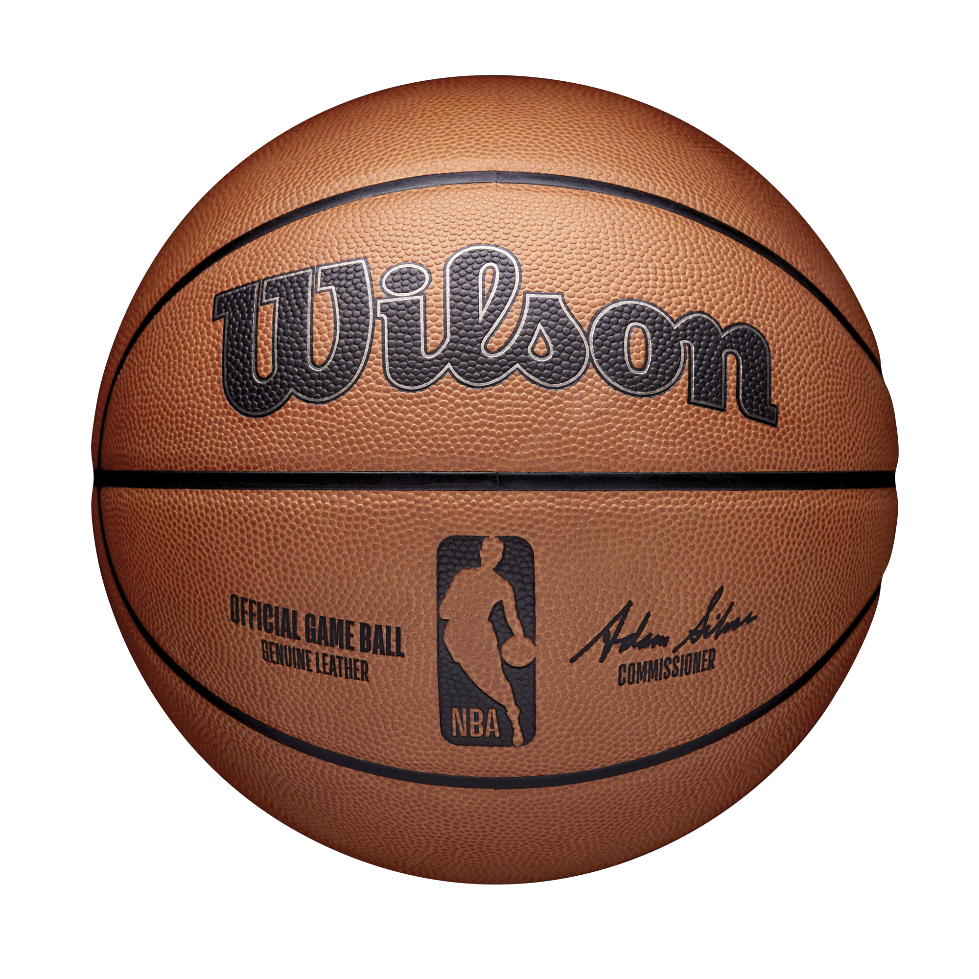 NBA 公式ゲームボール 7号 本革製 by Wilson Japan Inflate online